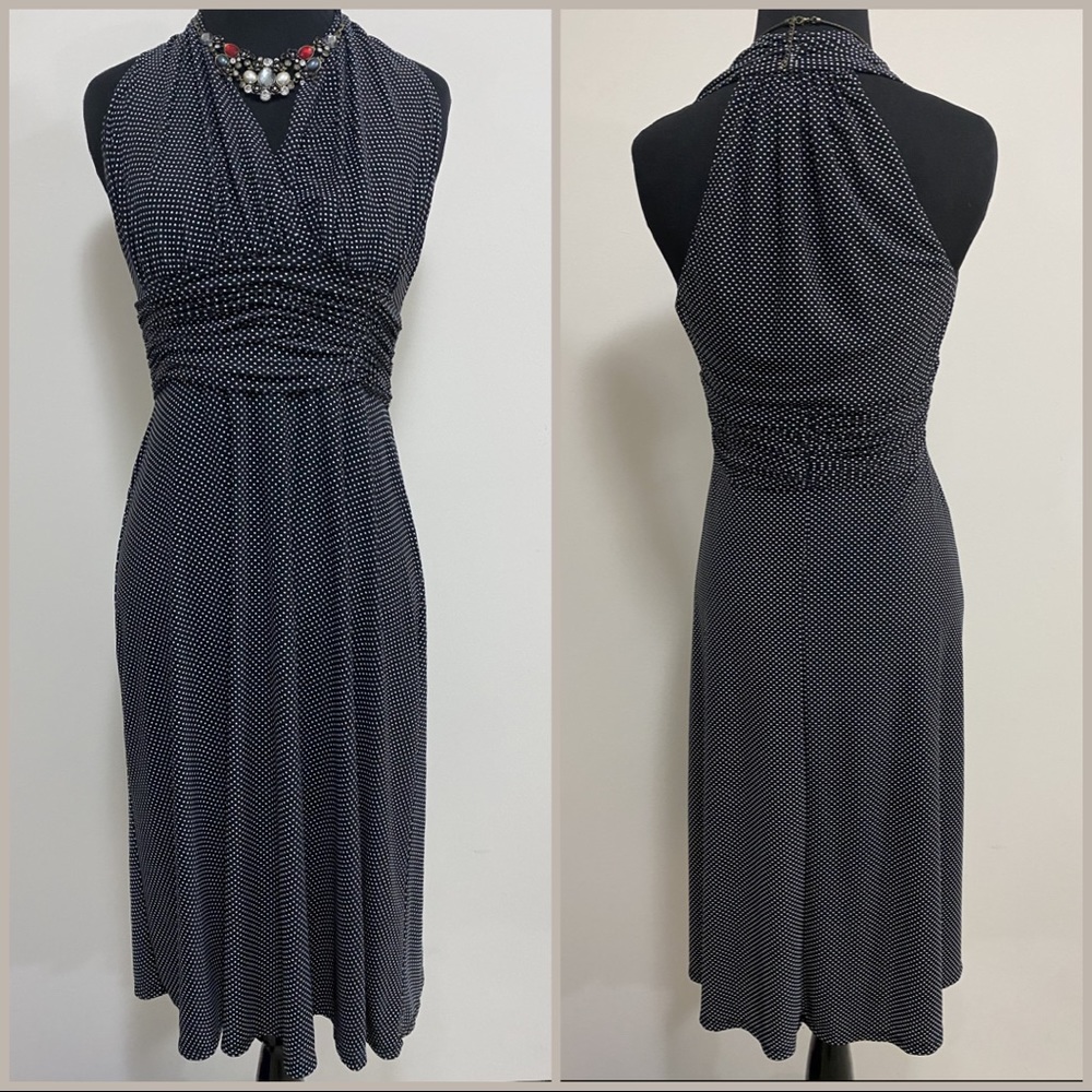Evan Picone Size 4.Halter Neck Sleeveless Midi